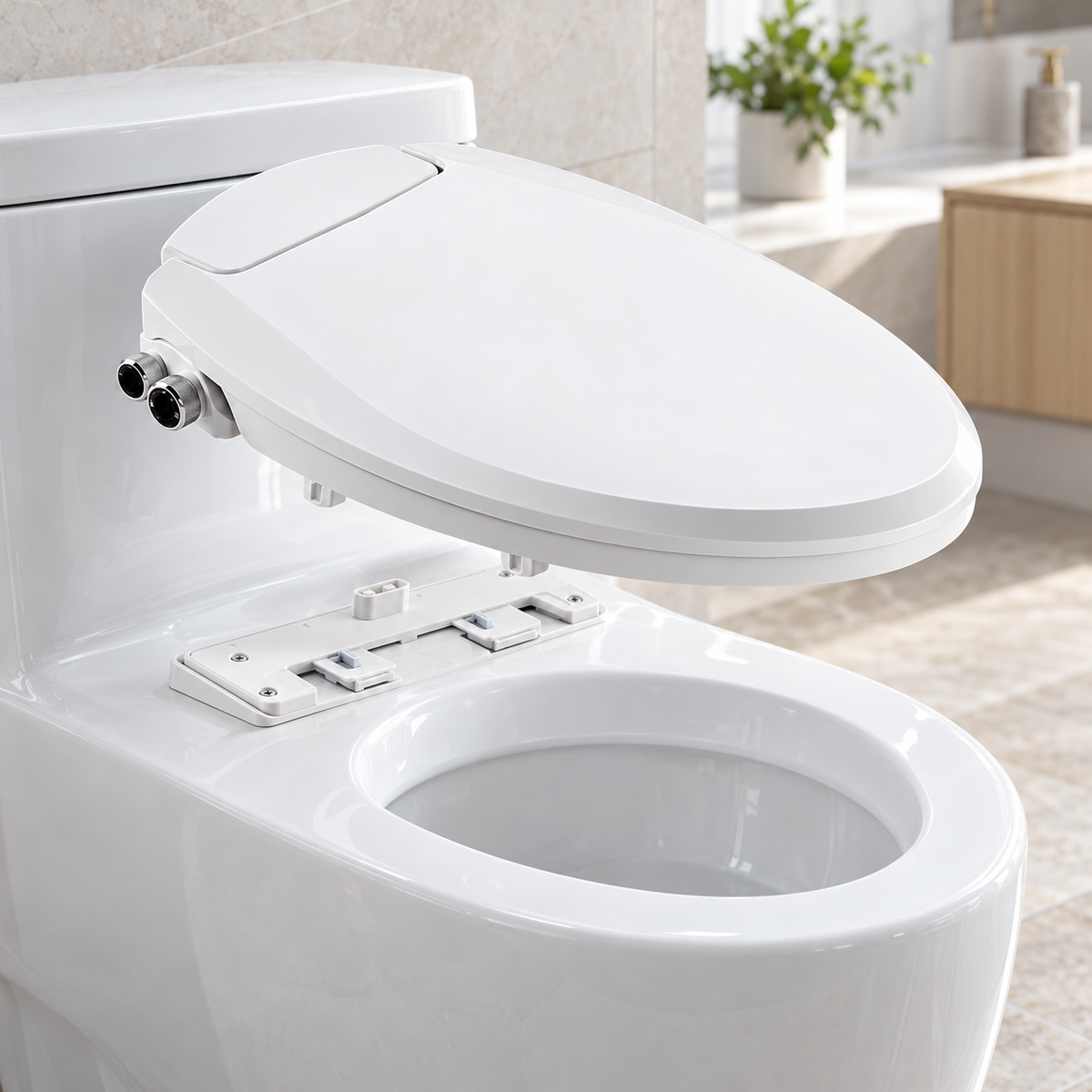 Fresh Comfort Bidet Toilet Seat – Dual Nozzle, Soft-Close & Easy Install