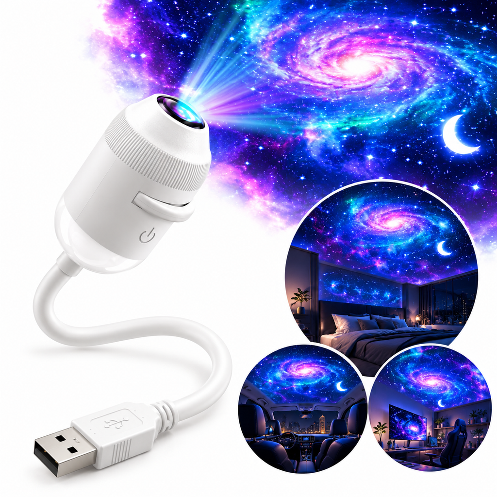 DINUZO Galaxy Projector – Verwandle jeden Raum in einen Sternenhimmel